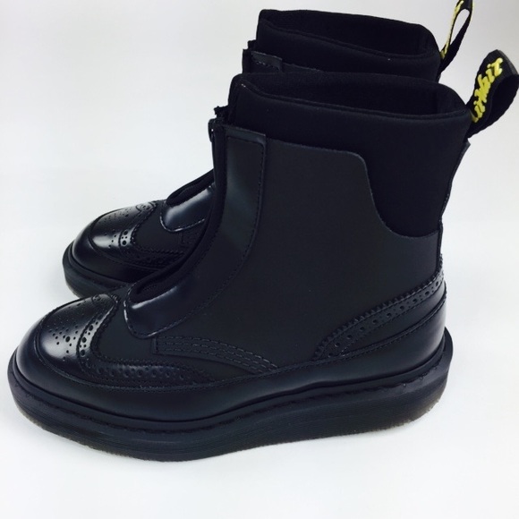 Dr. Martens Jemison brogue leather boot zip up 8 - Picture 3 of 8